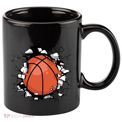 Basketball Ball Sport Basket Gift 11oz C Handle Ceramic Mug