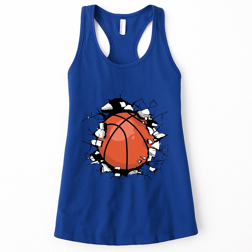Basketball Ball Sport Basket Gift Womens Tank Top