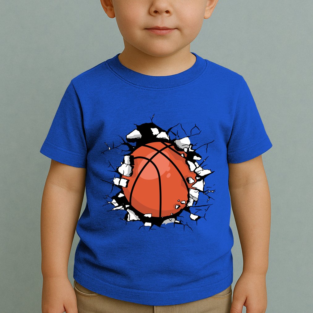 Basketball Ball Sport Basket Gift Toddler T-Shirt