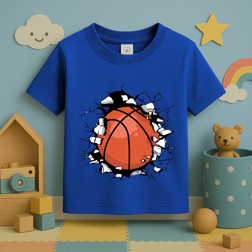 Basketball Ball Sport Basket Gift Toddler T-Shirt