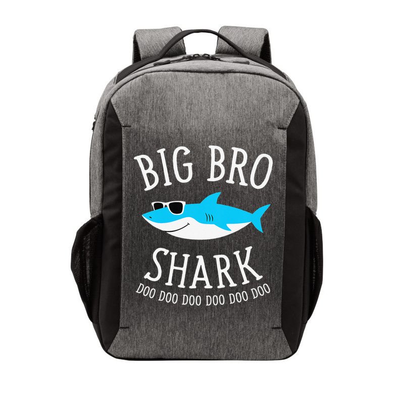  Big Bro Shark Funny Big Brother Vector Backpack