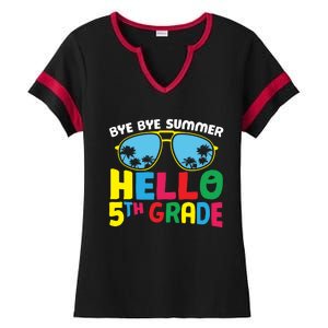 Bye Bye Summer Hello Fifth Grade Cute 5Th Grade Cool Gift Ladies Halftime Notch Neck Tee