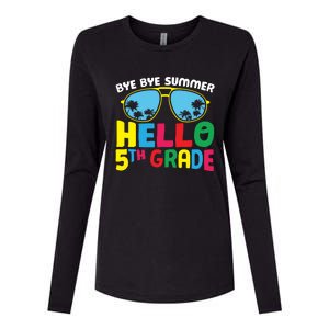 Bye Bye Summer Hello Fifth Grade Cute 5Th Grade Cool Gift Womens Cotton Relaxed Long Sleeve T-Shirt