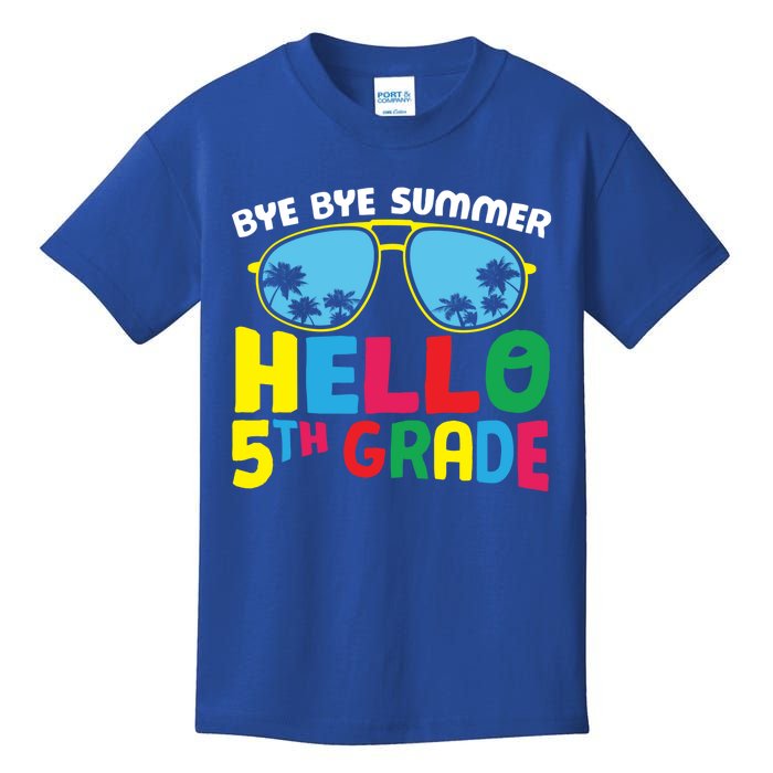 Bye Bye Summer Hello Fifth Grade Cute 5Th Grade Cool Gift Kids T-Shirt