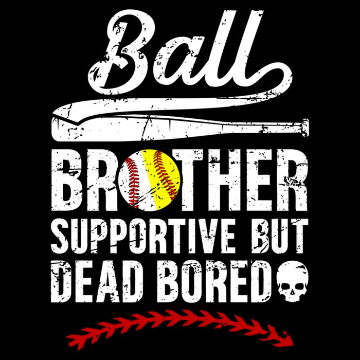 Ball Brother Supportive But Bored Softball Baseball Brother Gift Mug