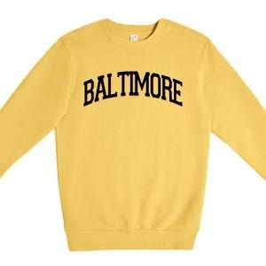 Baltimore Baseball Sport Logo Premium Crewneck Sweatshirt