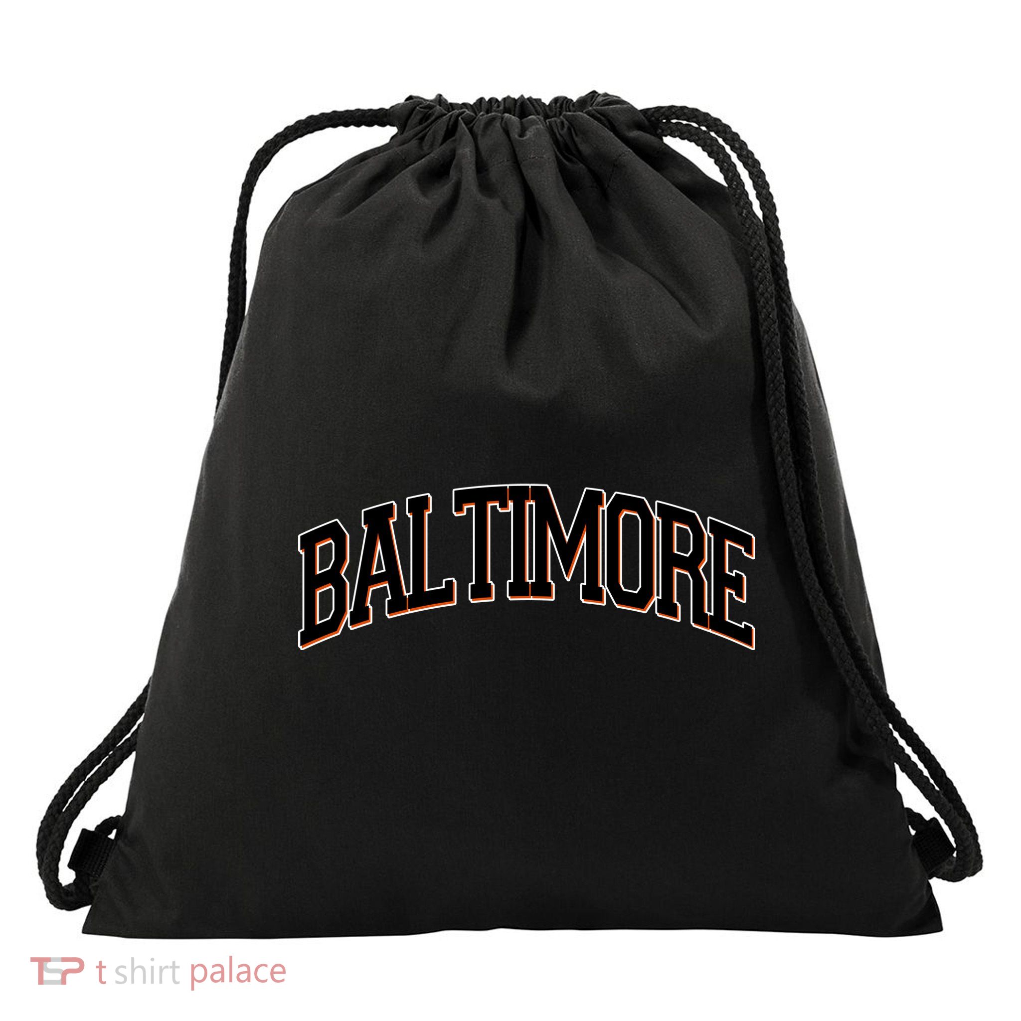 Baltimore Baseball Sport Logo Drawstring Bag