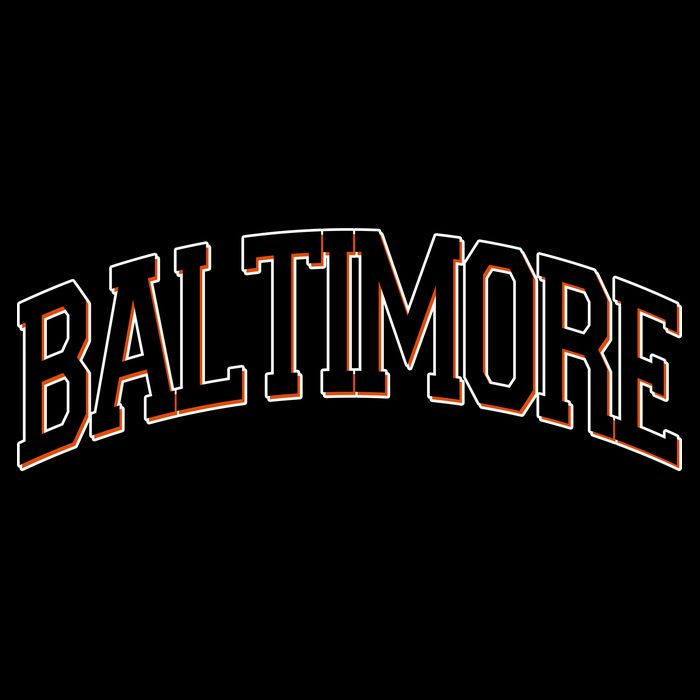 Baltimore Baseball Sport Logo Drawstring Bag