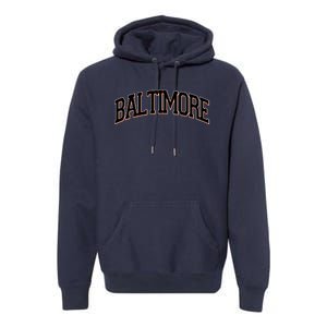 Baltimore Baseball Sport Logo Premium Hoodie