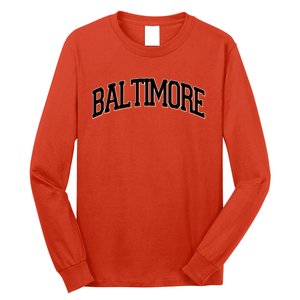 Baltimore Baseball Sport Logo Long Sleeve Shirt