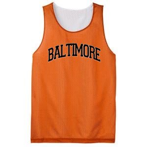 Baltimore Baseball Sport Logo Mesh Reversible Basketball Jersey Tank