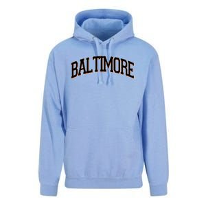 Baltimore Baseball Sport Logo Unisex Surf Hoodie