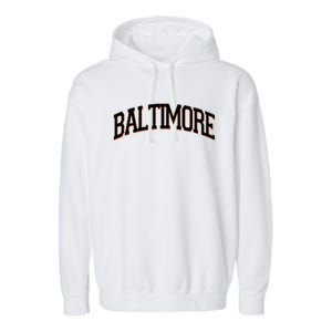 Baltimore Baseball Sport Logo Garment-Dyed Fleece Hoodie