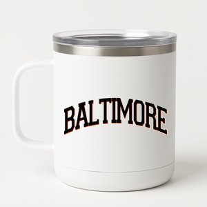 Baltimore Baseball Sport Logo 12 oz Stainless Steel Tumbler Cup