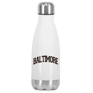 Baltimore Baseball Sport Logo Stainless Steel Insulated Water Bottle