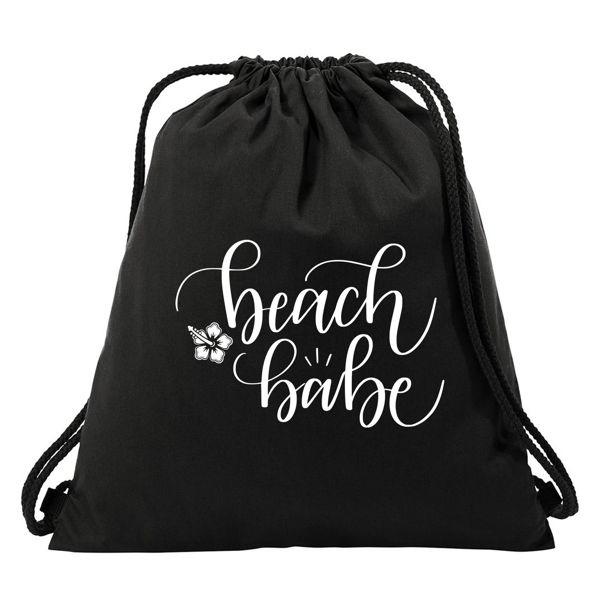 Beach Babe Summer Drawstring Bag