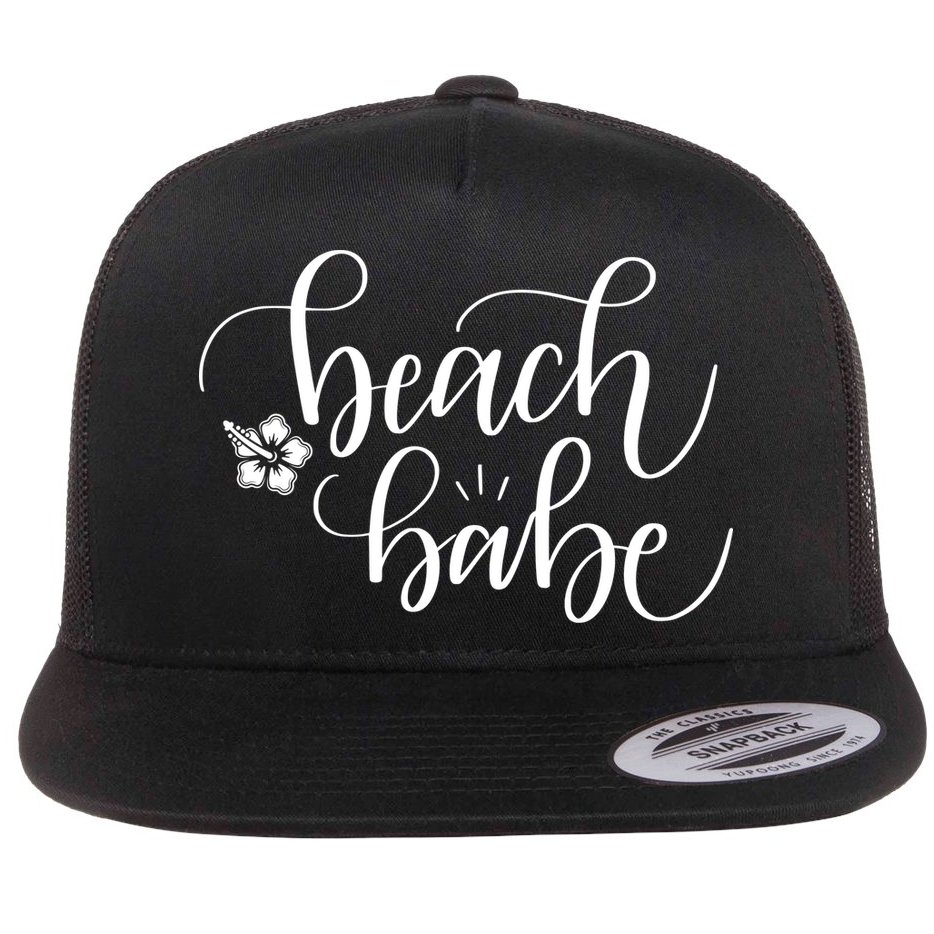 Beach Babe Summer Flat Bill Trucker Hat