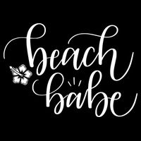 Beach Babe Summer Flat Bill Trucker Hat