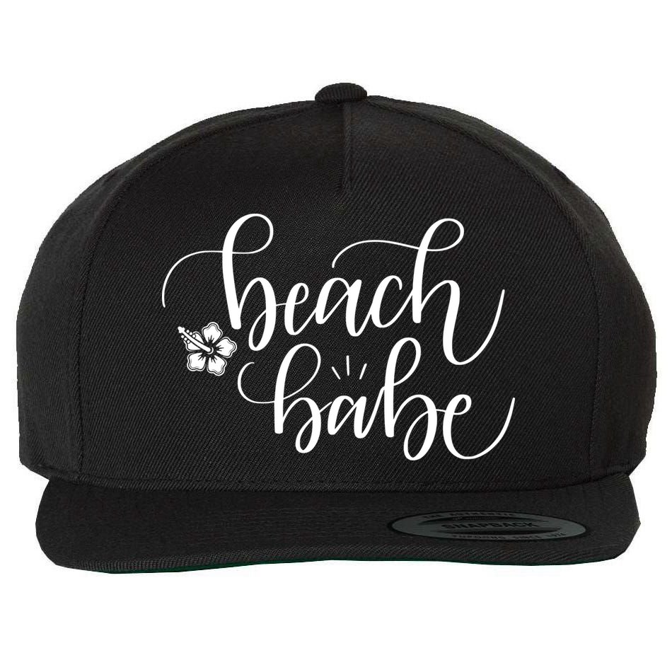 Beach Babe Summer Wool Snapback Cap