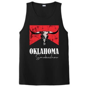 Boho Bull Skull Cow Oklahoma Smokeshow Western Country PosiCharge Competitor Tank