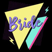 Bride & Bride Squad Retro 90’s Bachelorette Party Matching 16oz Travel Tumbler
