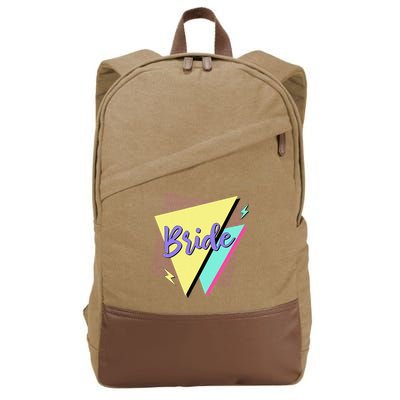 Bride & Bride Squad Retro 90’s Bachelorette Party Matching Cotton Canvas Backpack