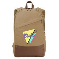 Bride & Bride Squad Retro 90’s Bachelorette Party Matching Cotton Canvas Backpack