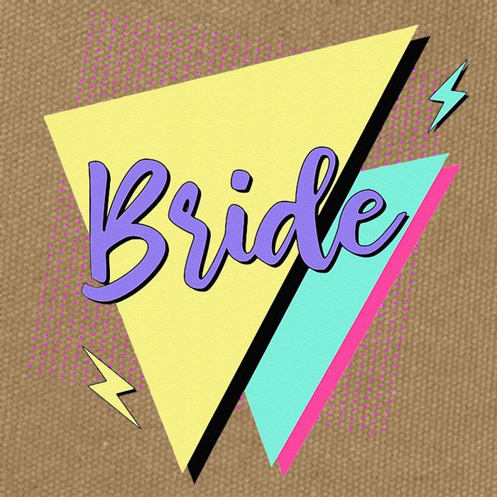 Bride & Bride Squad Retro 90’s Bachelorette Party Matching Cotton Canvas Backpack
