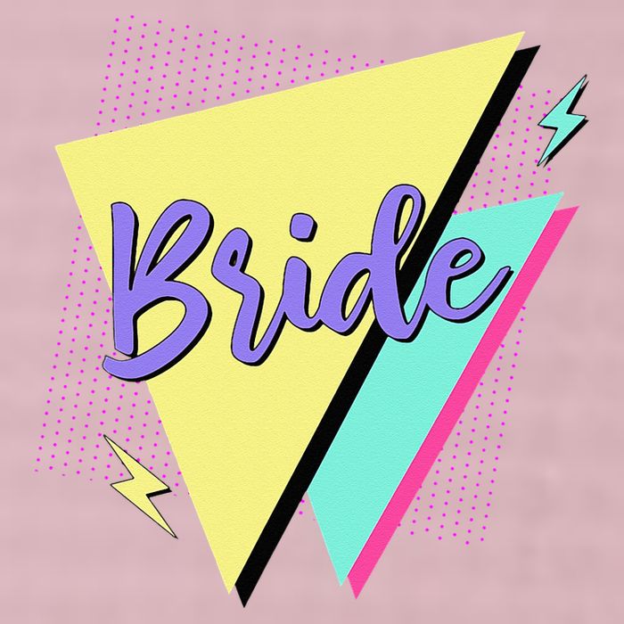 Bride & Bride Squad Retro 90’s Bachelorette Party Matching 25L Jumbo Tote