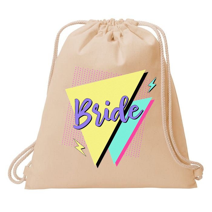 Bride & Bride Squad Retro 90’s Bachelorette Party Matching Drawstring Bag