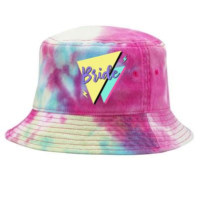 Bride & Bride Squad Retro 90’s Bachelorette Party Matching Tie-Dyed Bucket Hat