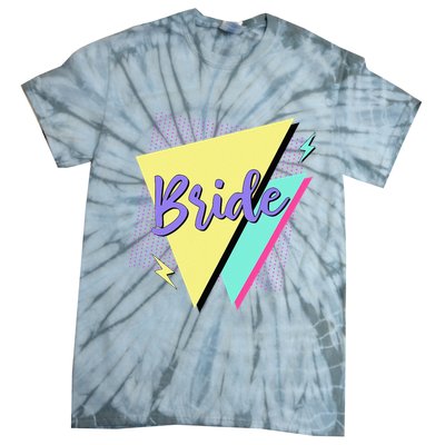 Bride & Bride Squad Retro 90’s Bachelorette Party Matching Tie-Dye T-Shirt