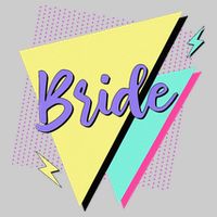 Bride & Bride Squad Retro 90’s Bachelorette Party Matching Tie-Dye T-Shirt