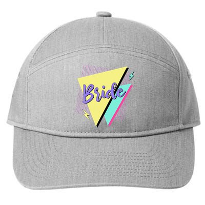 Bride & Bride Squad Retro 90’s Bachelorette Party Matching 7-Panel Snapback Hat