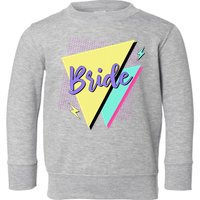 Bride & Bride Squad Retro 90’s Bachelorette Party Matching Toddler Sweatshirt