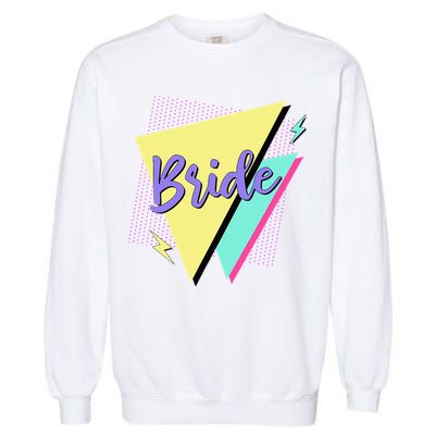 Bride & Bride Squad Retro 90’s Bachelorette Party Matching Garment-Dyed Sweatshirt