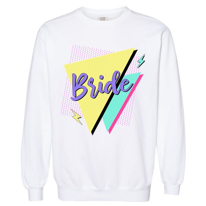 Bride & Bride Squad Retro 90’s Bachelorette Party Matching Garment-Dyed Sweatshirt