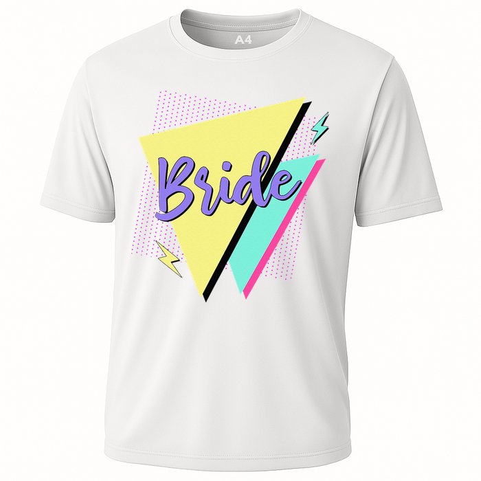 Bride & Bride Squad Retro 90’s Bachelorette Party Matching Performance Shirt