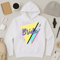 Bride & Bride Squad Retro 90’s Bachelorette Party Matching Hoodie