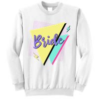 Bride & Bride Squad Retro 90’s Bachelorette Party Matching Sweatshirt