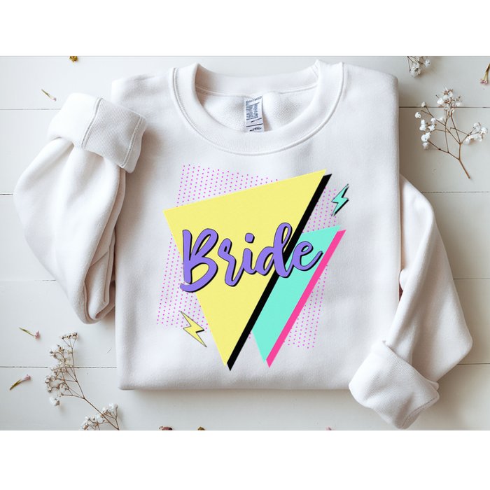 Bride & Bride Squad Retro 90’s Bachelorette Party Matching Sweatshirt