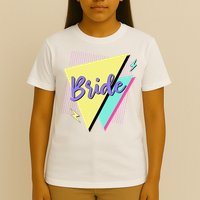 Bride & Bride Squad Retro 90’s Bachelorette Party Matching T-Shirt
