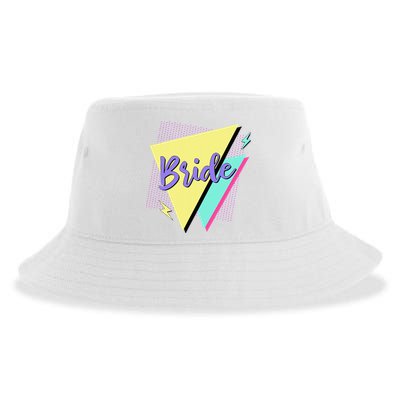 Bride & Bride Squad Retro 90’s Bachelorette Party Matching Sustainable Bucket Hat