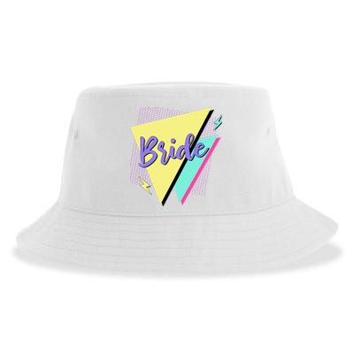 Bride & Bride Squad Retro 90’s Bachelorette Party Matching Sustainable Bucket Hat