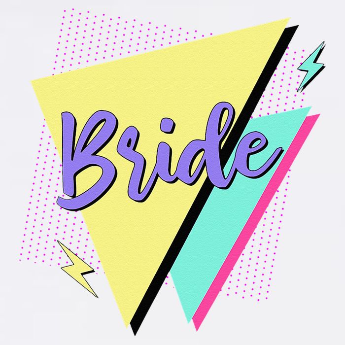 Bride & Bride Squad Retro 90’s Bachelorette Party Matching Button
