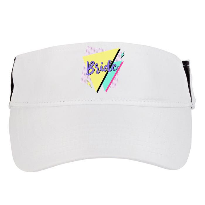 Bride & Bride Squad Retro 90’s Bachelorette Party Matching Adult Drive Performance Visor