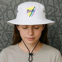 Bride & Bride Squad Retro 90’s Bachelorette Party Matching Bucket Hat