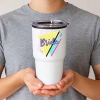 Bride & Bride Squad Retro 90’s Bachelorette Party Matching Tumbler