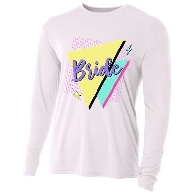 Bride & Bride Squad Retro 90’s Bachelorette Party Matching Cooling Performance Long Sleeve Crew
