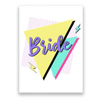 Bride & Bride Squad Retro 90’s Bachelorette Party Matching Poster